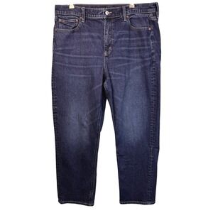 American Eagle Jeans‎ Women's 16 Super High-Rise Ankle Straight Dark Wash